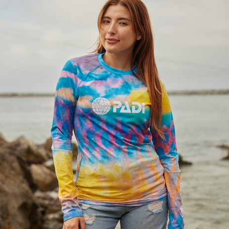PADI Limited Edition, Recycled Plastic Unisex Parrotfish Rash Guard