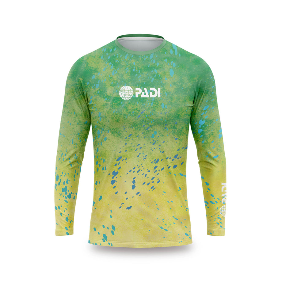 PADI Limited Edition, Recycled Plastic unisex Dorado Rash Guard US XS / UK S