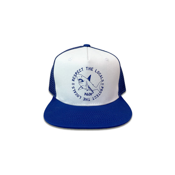 Shark Respect the Locals Recycled Plastic Trucker Hat