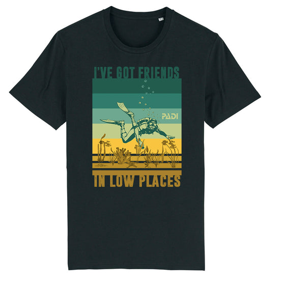 PADI Friends in Low Places Organic Unisex Tee
