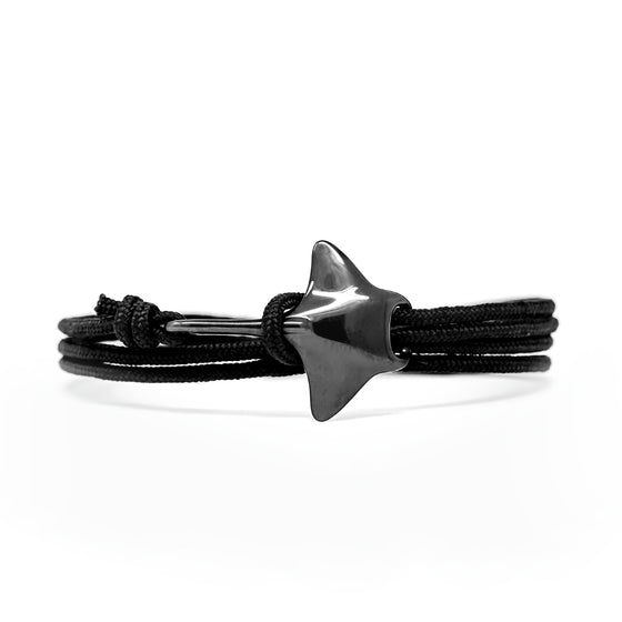 Manta Ray Bracelet - Stainless Steel/Black
