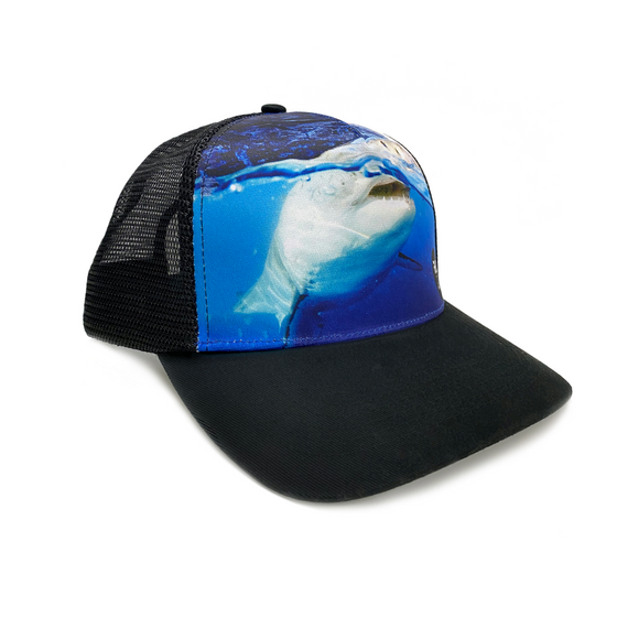 PADI X Andy Casagrande Recycled Plastic Great White Shark Trucker Hat