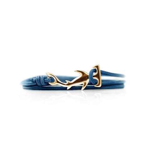 Jewelry - Hammerhead Shark Bracelet - Bronze/Navy