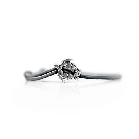 Jewelry - Turtle Bracelet - Sterling Silver/Black