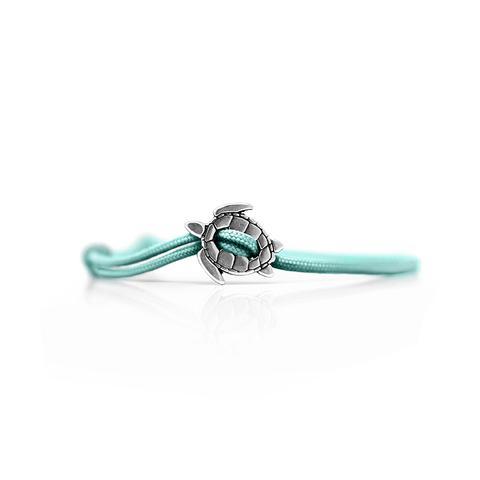 Jewelry - Turtle Bracelet - Sterling Silver/Teal