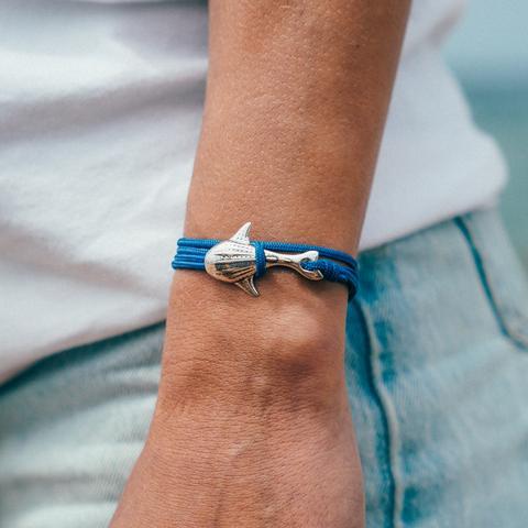 Jewelry - Whale Shark  Bracelet - Sterling Silver/Navy